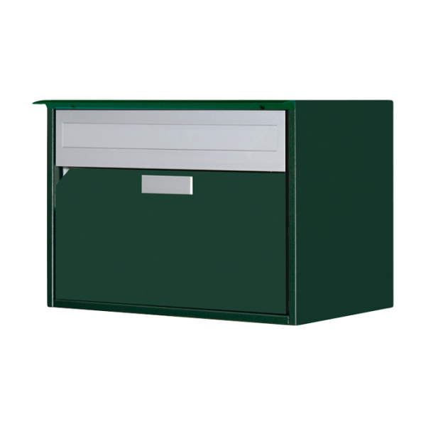 Huber Briefkasten Alu 400, Dunkelgrün metallic